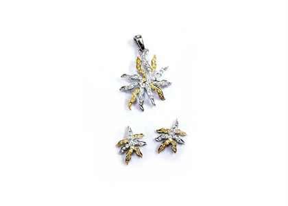 2 Tone Plated | Fashion Pendant Sets